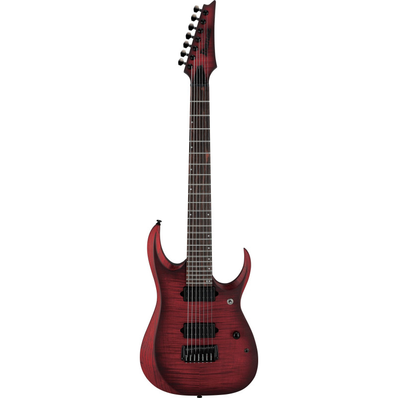 Ibanez RGD721FA-WUF RGD Electric Guitar 7-String - Stained Wine Red Burst Flat
