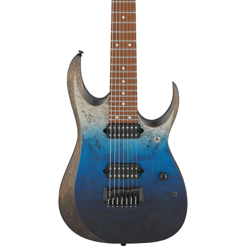Ibanez RGD7521PB-DSF RGD Electric Guitar 7-String - Deep Seafloor Fade Flat