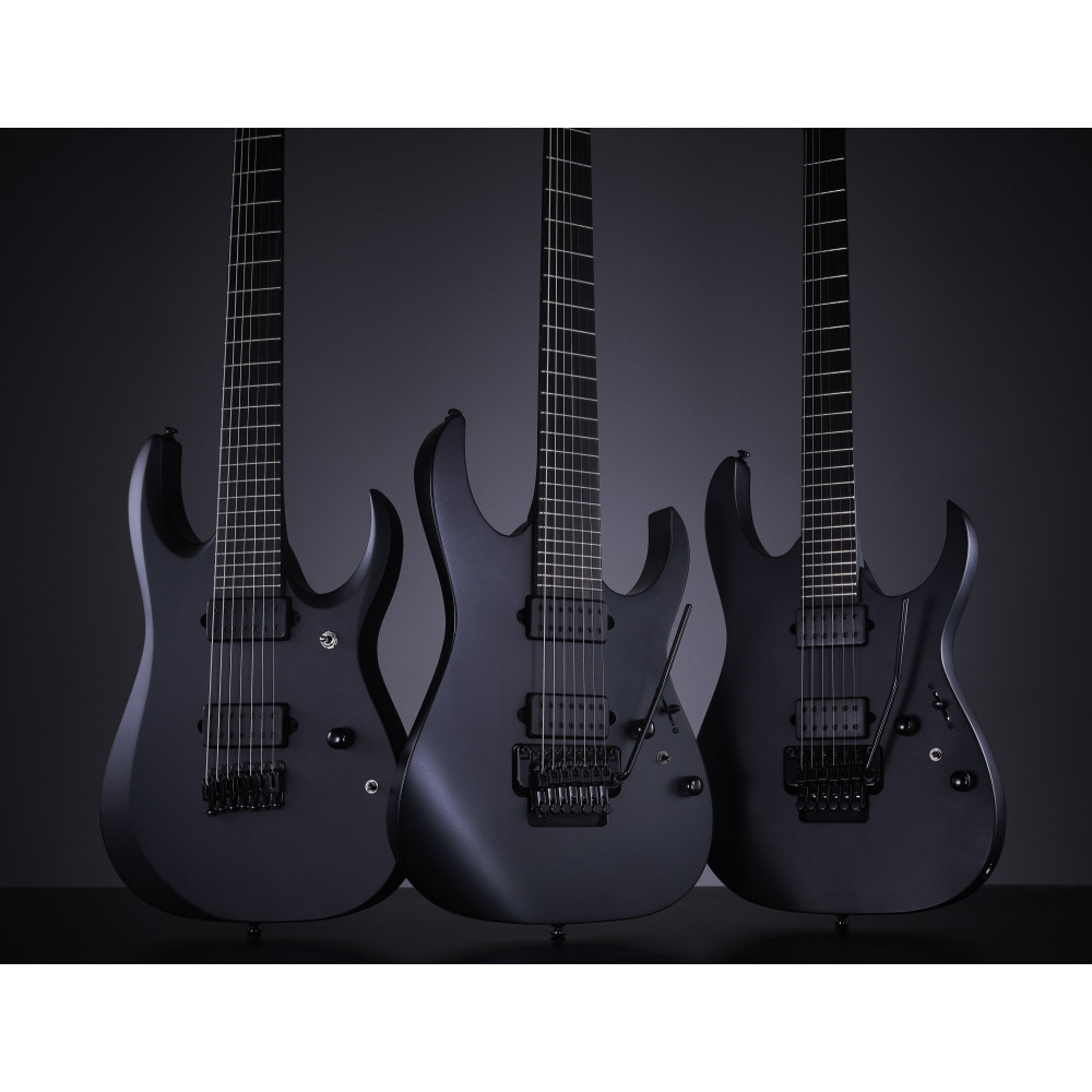 Ibanez RGDRB71-BKF Iron Label RGD Electric Guitar 7-String - Black Flat