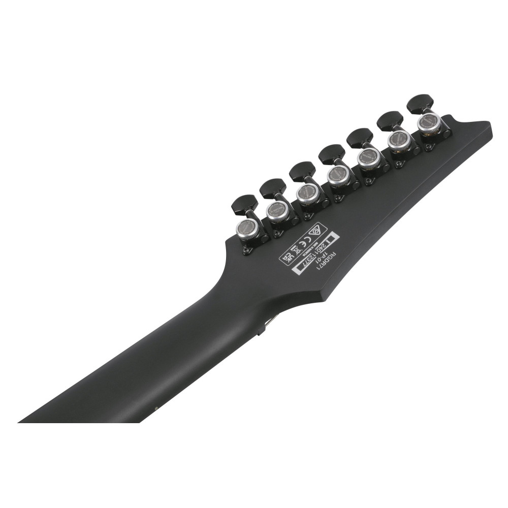 Ibanez RGDRB71-BKF Iron Label RGD Electric Guitar 7-String - Black Flat