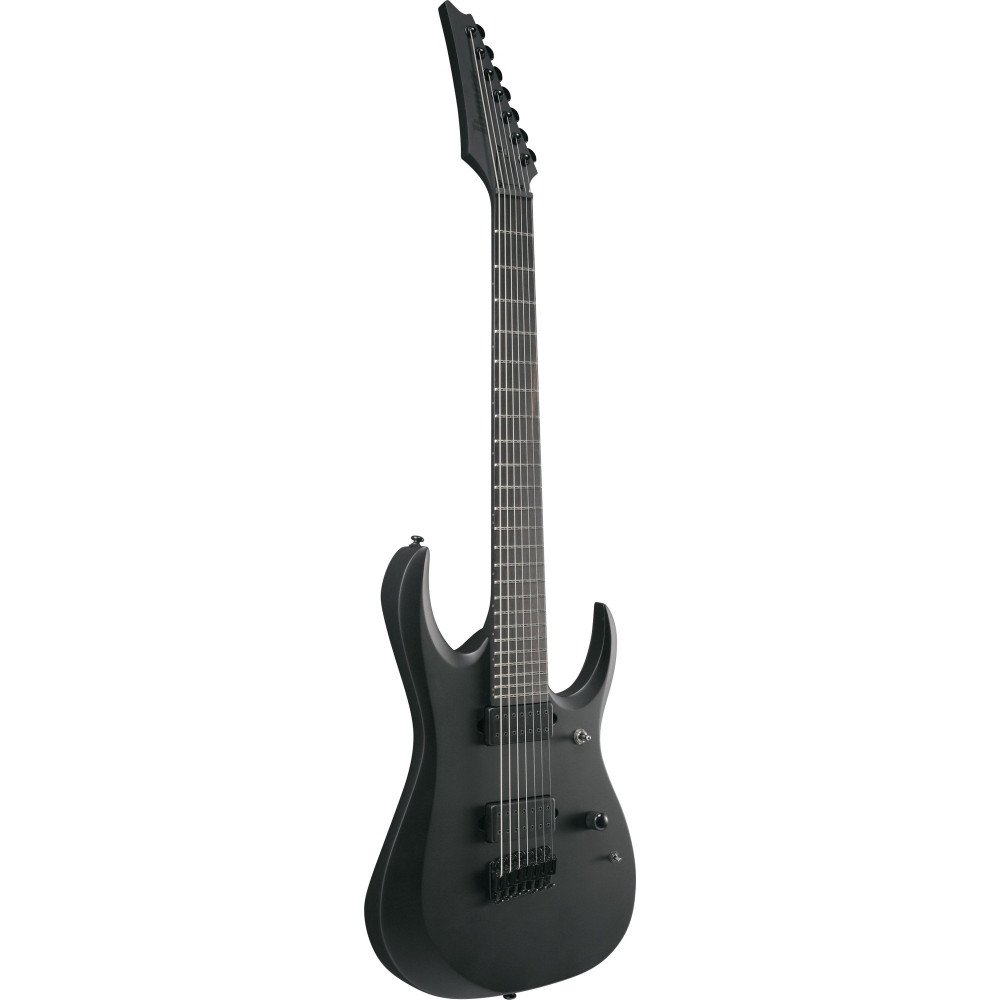 Ibanez RGDRB71-BKF Iron Label RGD Electric Guitar 7-String - Black Flat