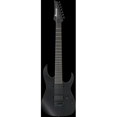 Ibanez RGIXL7-BKF Iron Label RG Electric Guitar 7-String - Black Flat