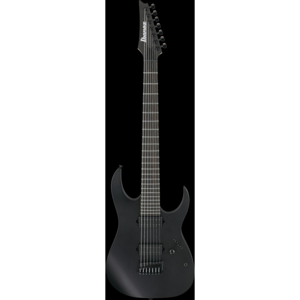 Ibanez RGIXL7-BKF Iron Label RG Electric Guitar 7-String - Black Flat