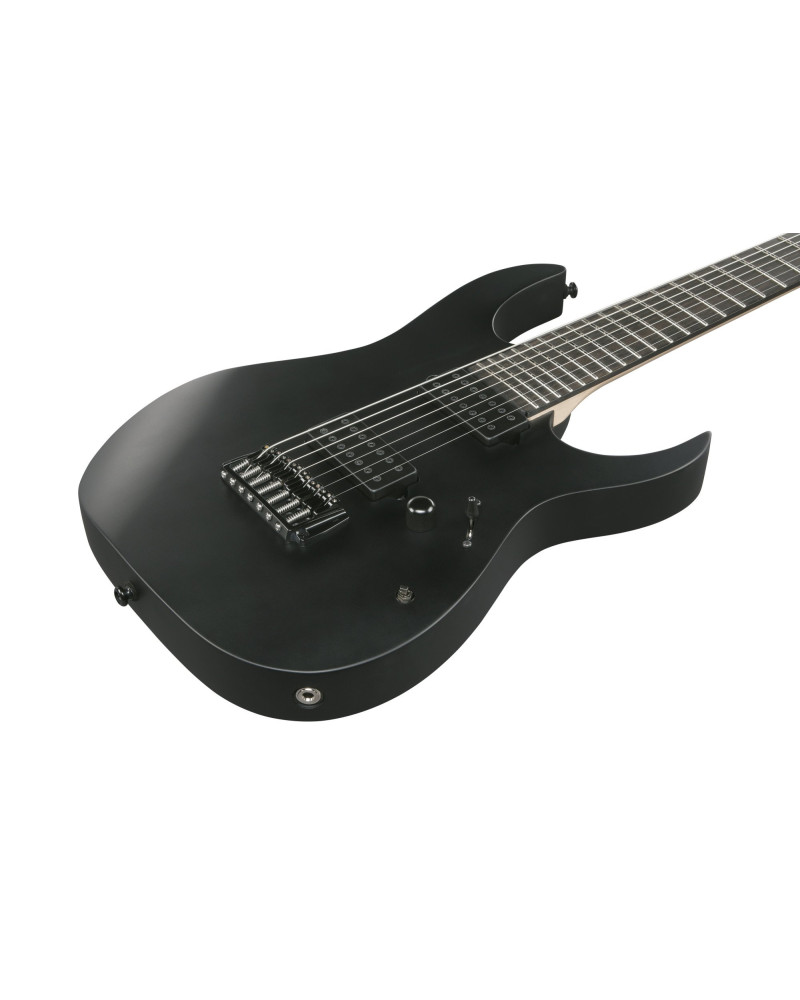 Ibanez RGIXL7-BKF Iron Label RG Electric Guitar 7-String - Black Flat