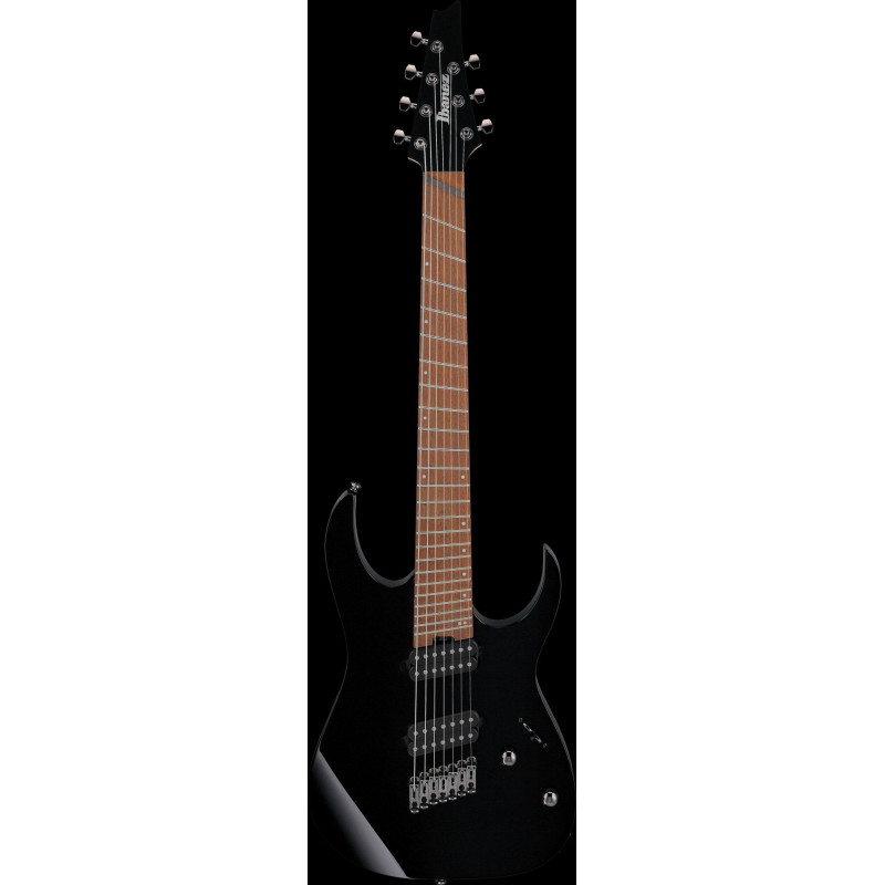Ibanez RGMS7-BK RG Electric Guitar 7-String Multi Scale - Black