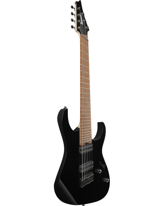 Ibanez RGMS7-BK RG Electric Guitar 7-String Multi Scale - Black