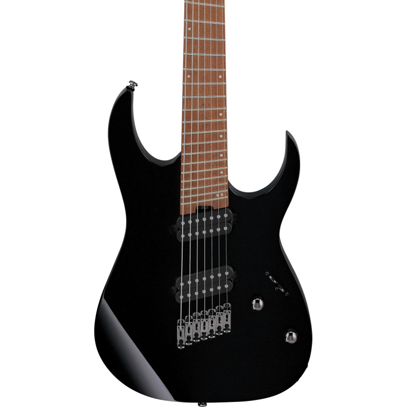 Ibanez RGMS7-BK RG Electric Guitar 7-String Multi Scale - Black