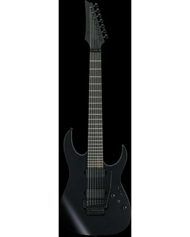 Ibanez RGRB720-BKF Iron Label RGR Electric Guitar 7-String - Black Flat