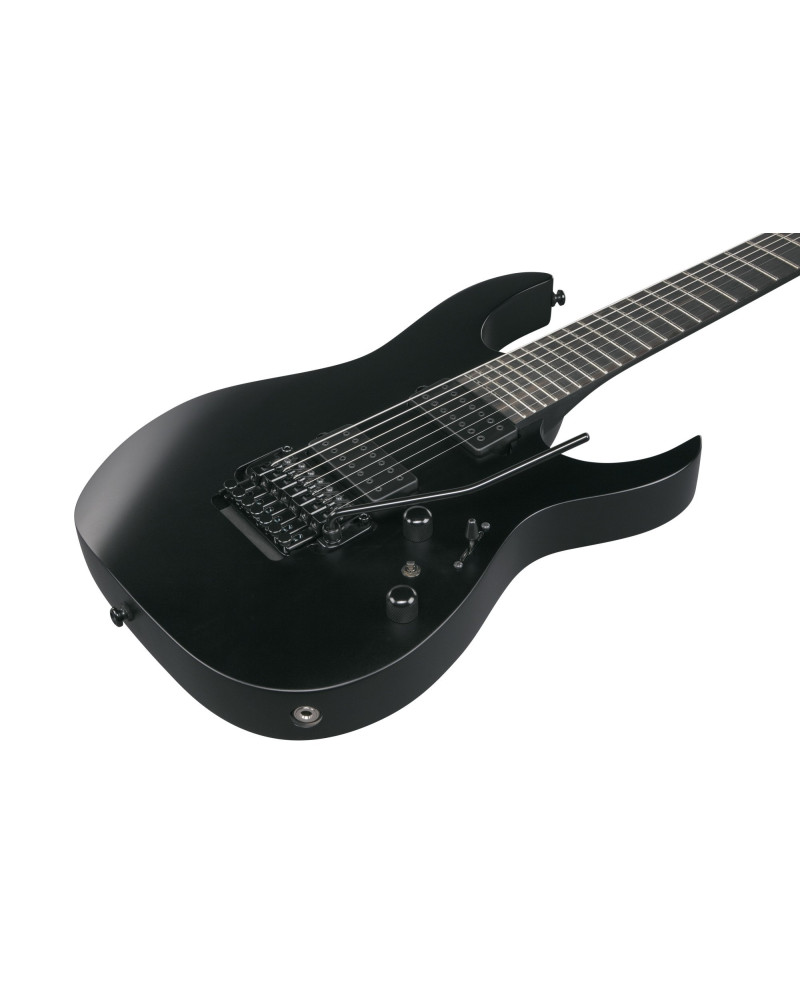 Ibanez RGRB720-BKF Iron Label RGR Electric Guitar 7-String - Black Flat