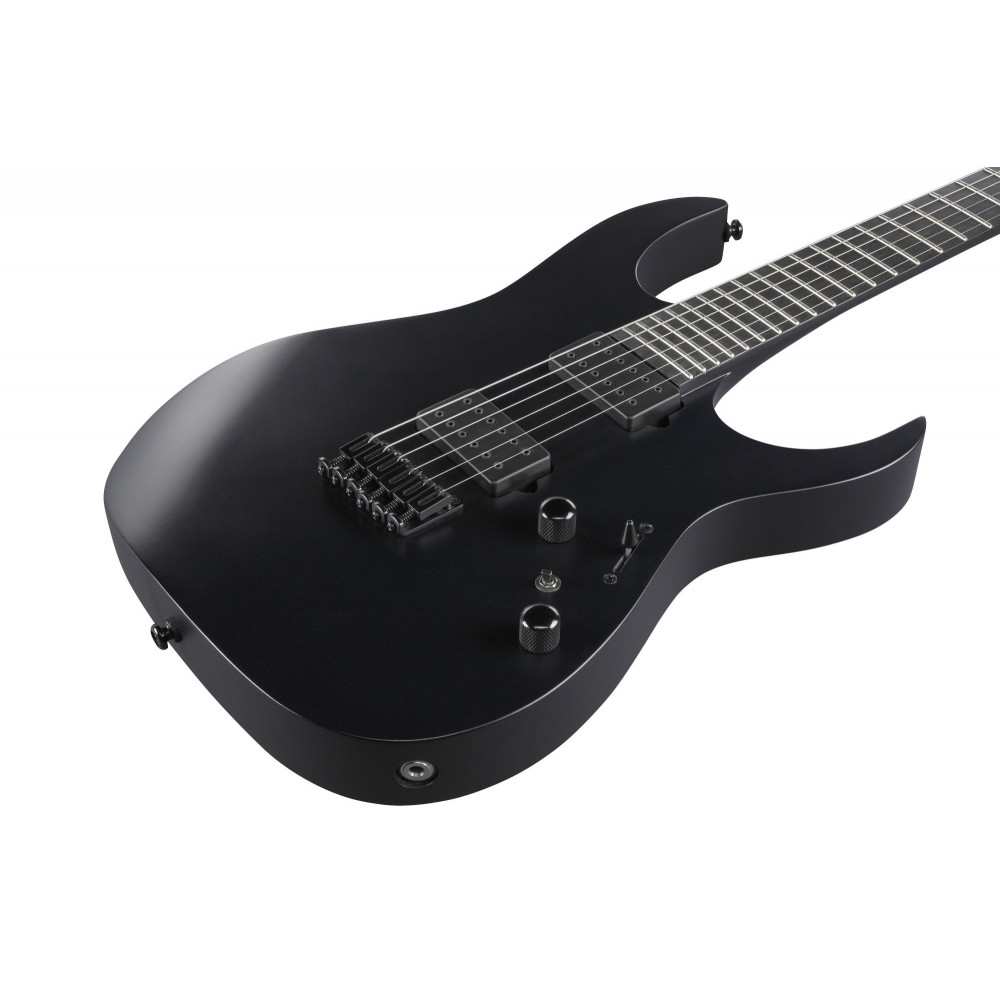 Ibanez RGRTB621-BKF Iron Label RGRT Electric Guitar 6-String - Black Flat
