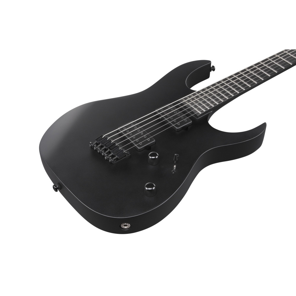 Ibanez RGRTBB21-BKF Iron Label RGRT Electric Guitar 6-String Baritone - Black Flat