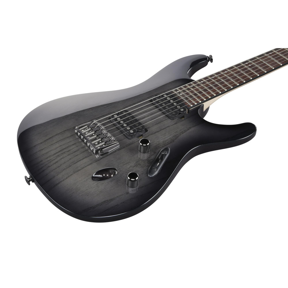 Ibanez S6621AH-TGB Prestige S Electric Guitar 6-String - Transparent Gray Burst + Case