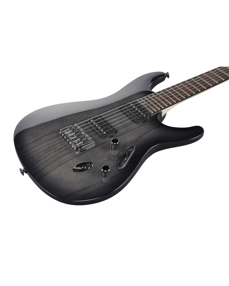 Ibanez S6621AH-TGB Prestige S Electric Guitar 6-String - Transparent Gray Burst + Case