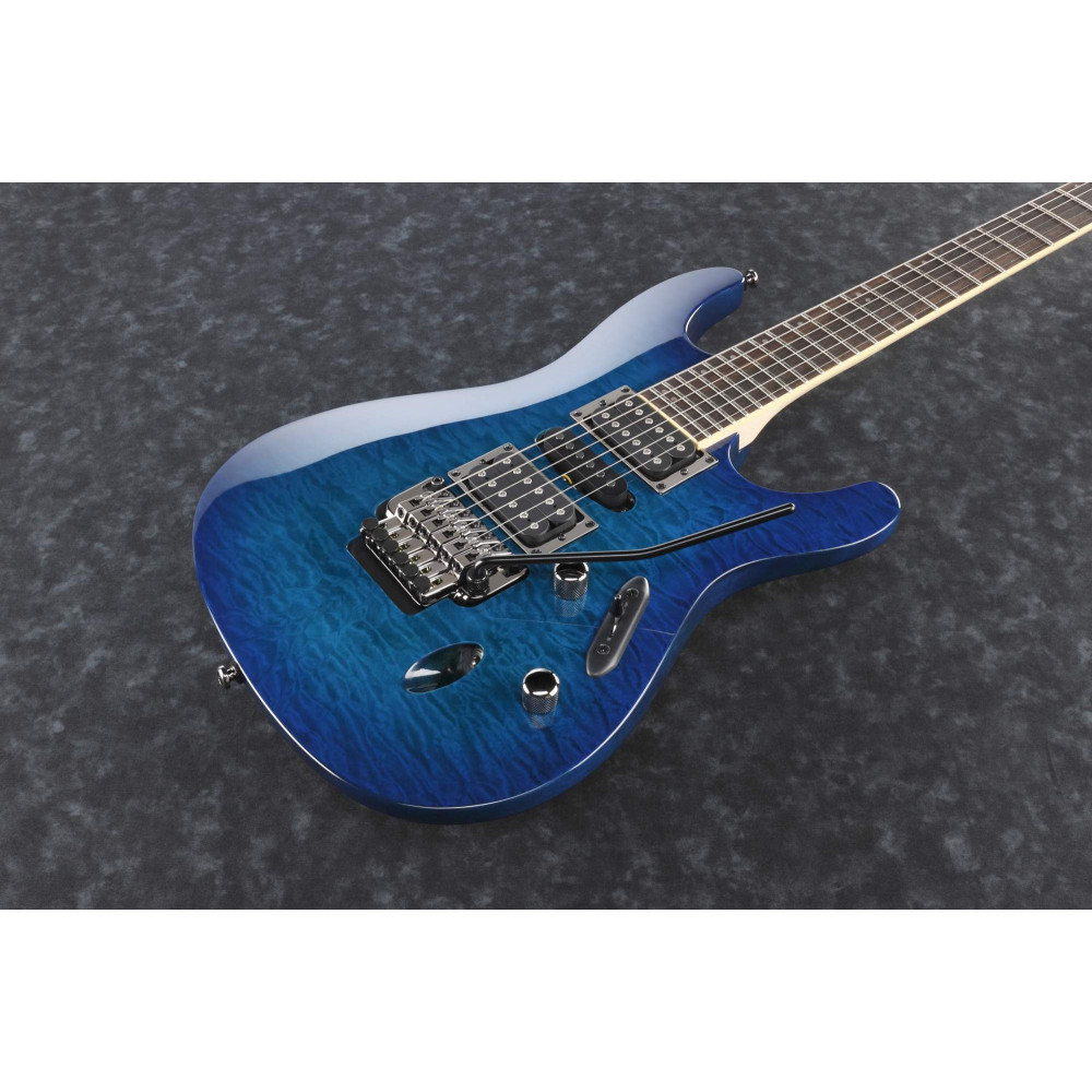 Ibanez S670QM-SPB S Electric Guitar 6-String - Sapphire Burst