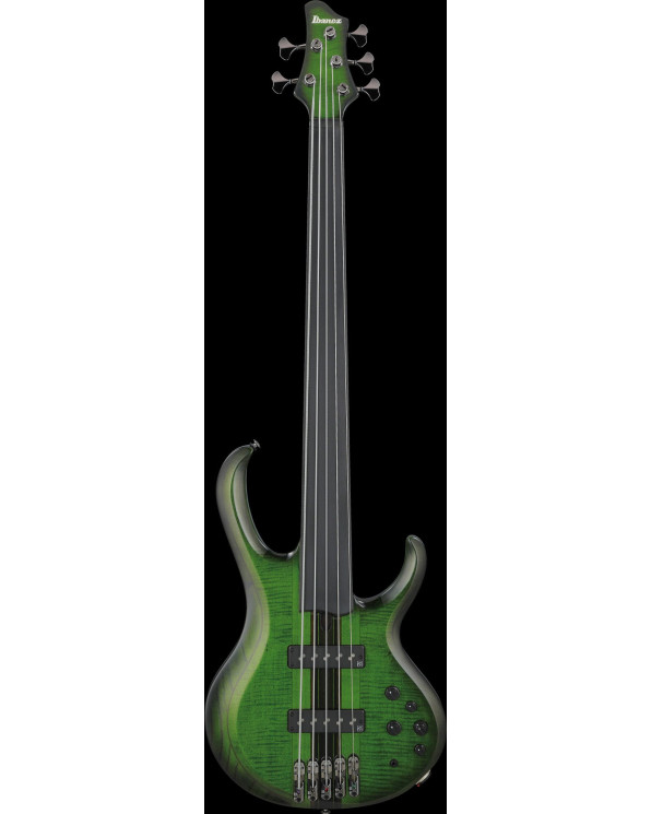 Ibanez SDGB1-DMT Steve Di Giorgio Signature Electric Bass 5-String Fretless - Dark Moss Burst