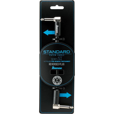Ibanez SI04PR SI Series (Standard) Guitar Instrument Cable -  - Right Angle / Reversed Right Angle Patch Cable - Male - 