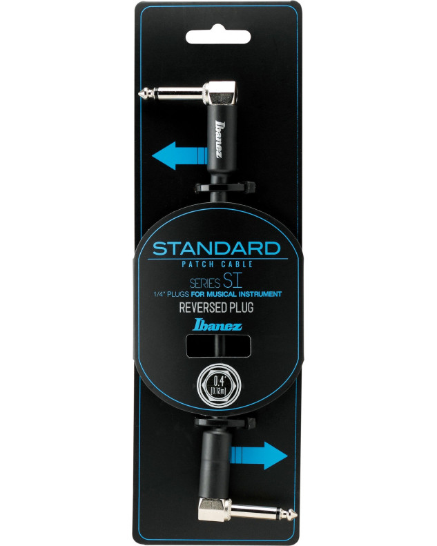 Ibanez SI04PR SI Series (Standard) Guitar Instrument Cable -  - Right Angle / Reversed Right Angle Patch Cable - Male - 
