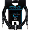 Ibanez SI10 Guitar Instrument Cable - SI Series (Standard) - 2 Straight Plugs - Male - Male, Black - 3,05 m / 10 ft