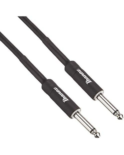 Ibanez SI10 Guitar Instrument Cable - SI Series (Standard) - 2 Straight Plugs - Male - Male, Black - 3,05 m / 10 ft