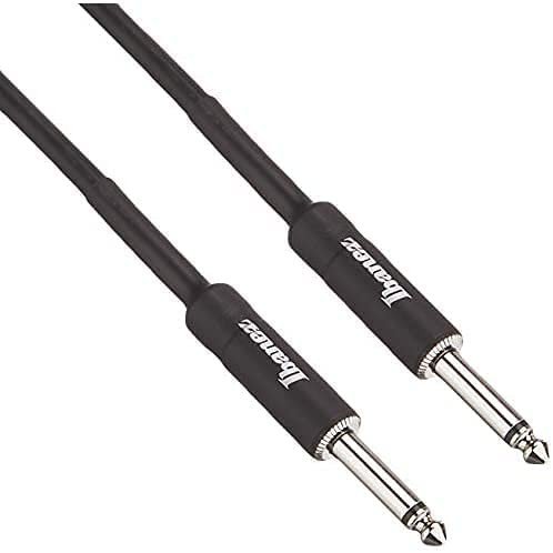 Ibanez SI10 Guitar Instrument Cable - SI Series (Standard) - 2 Straight Plugs - Male - Male, Black - 3,05 m / 10 ft