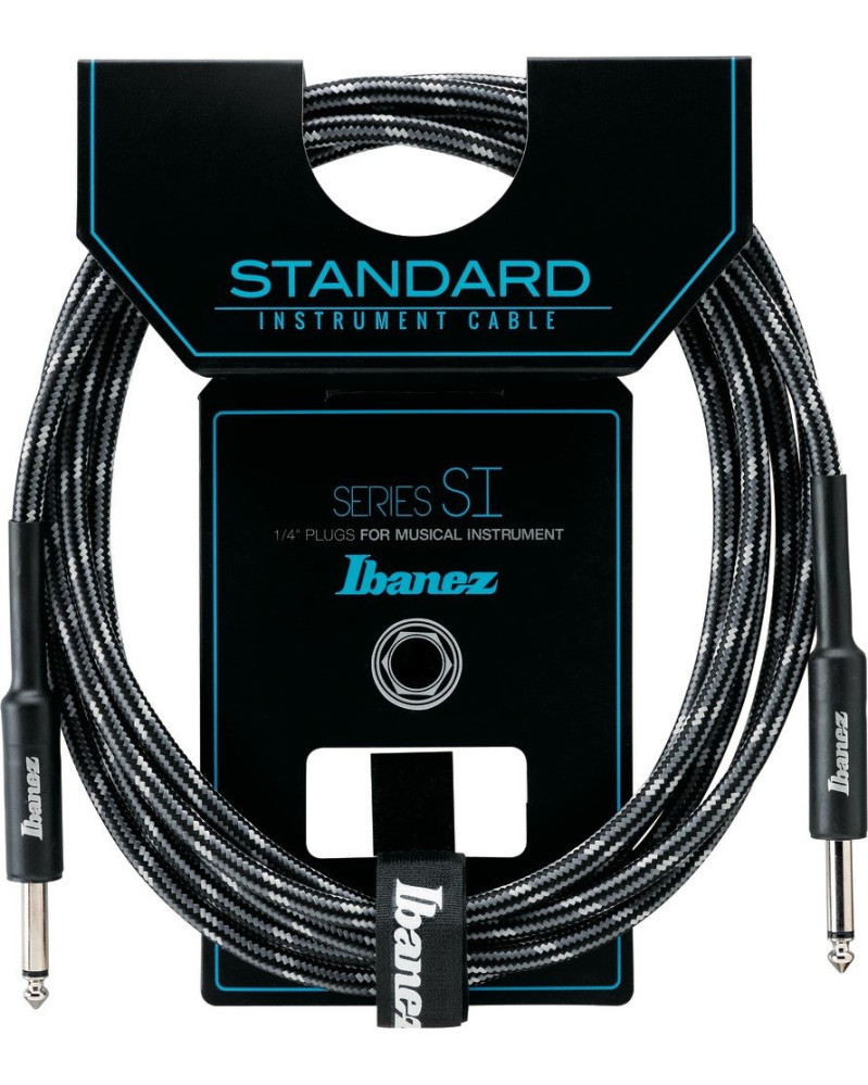 Ibanez SI20-CCT SI Series (Standard) Guitar Instrument Cable - 2 Straight Plugs Woven - Male - Male, Camouflage City - 6