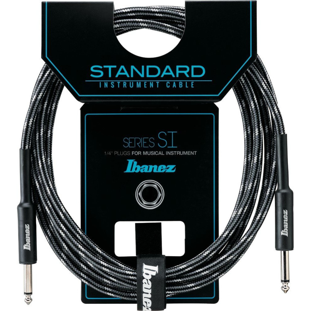 Ibanez SI20-CCT SI Series (Standard) Guitar Instrument Cable - 2 Straight Plugs Woven - Male - Male, Camouflage City - 6