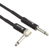 Ibanez SI20L SI Series (Standard) Guitar Instrument Cable - Straight & Right Angle plugs - Male - Male, Black - 6,10 m /