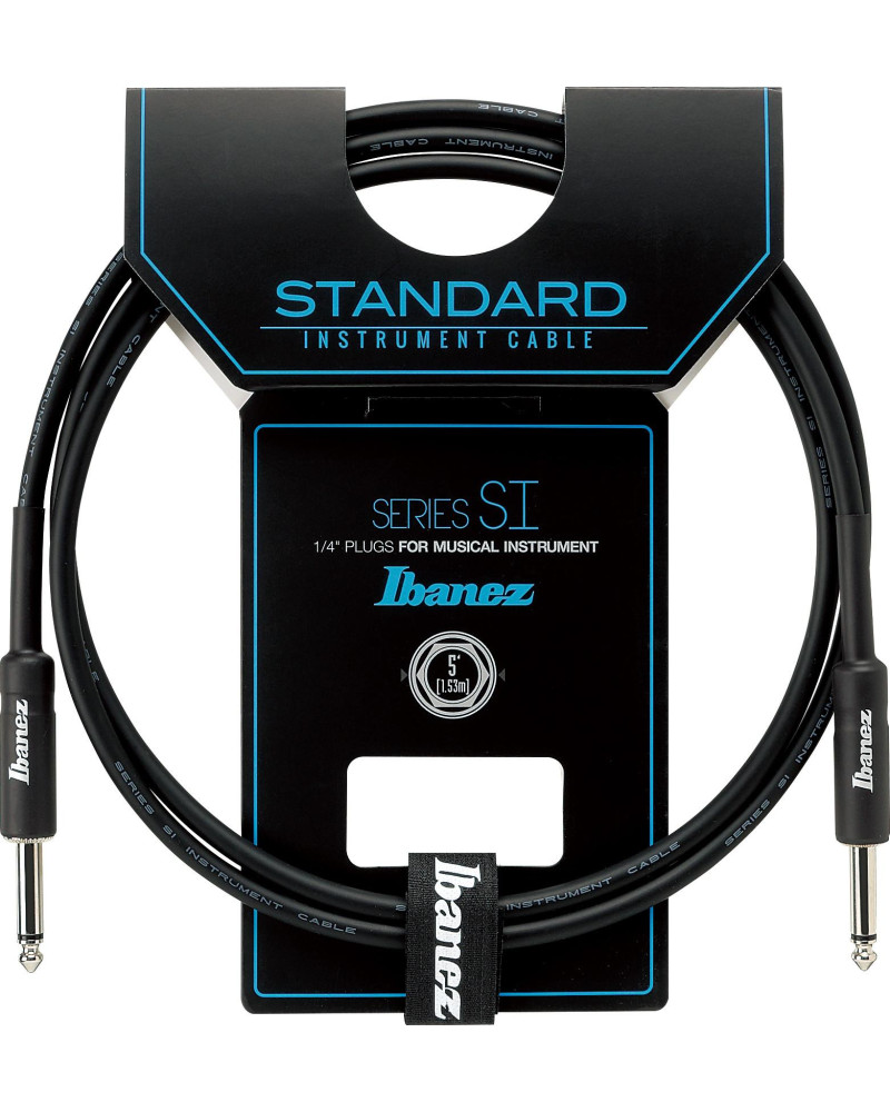 Ibanez SI5 Instrument Cable 1,52m Black 2 Straight Plugs
