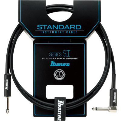 Ibanez SI5L Instrument Cable 1,52m Black Straight & Right Angled Plugs