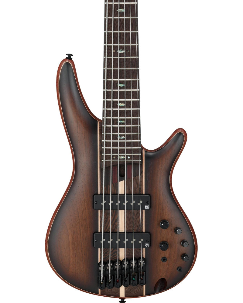 Ibanez SR1356B-DUF Premium SR Electric Bass 6-String - Dual Mocha Burst Flat + Gig Bag