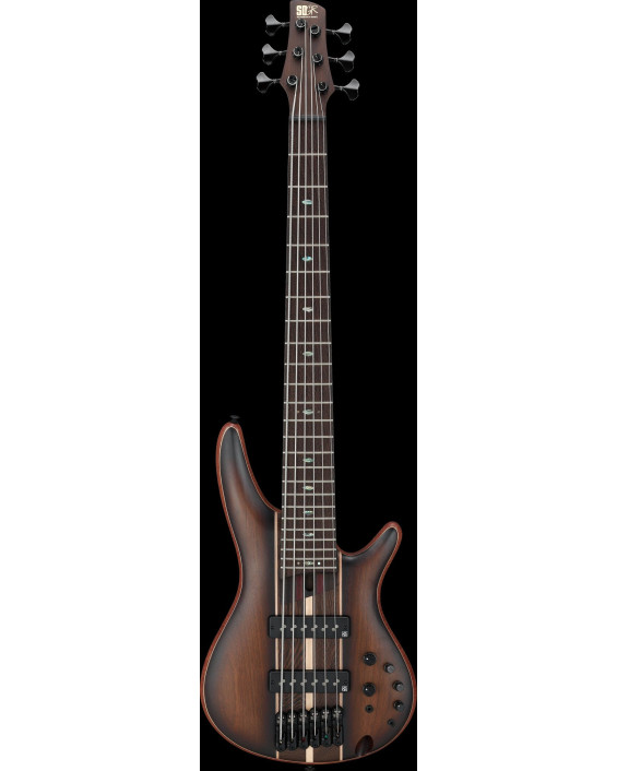 Ibanez SR1356B-DUF Premium SR Electric Bass 6-String - Dual Mocha Burst Flat + Gig Bag