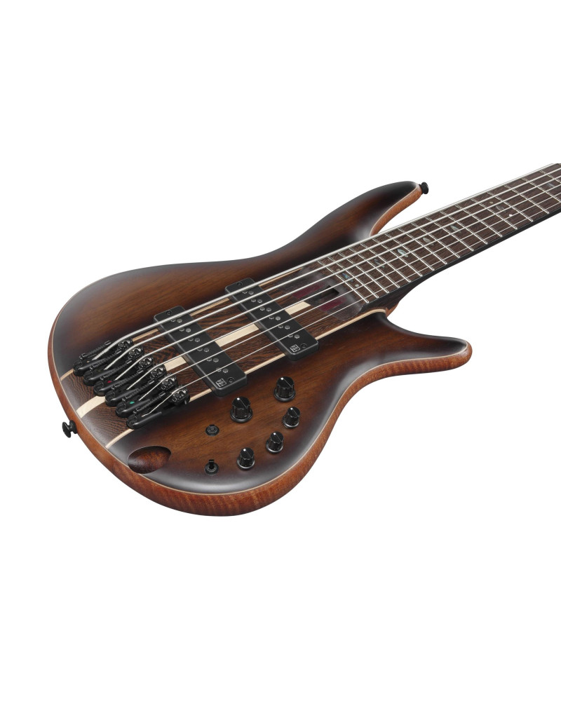 Ibanez SR1356B-DUF Premium SR Electric Bass 6-String - Dual Mocha Burst Flat + Gig Bag