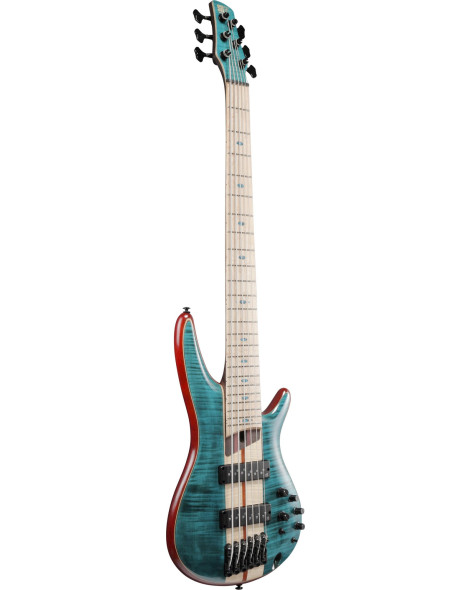 Ibanez SR1426B-CGL Premium SR Electric Bass 6-String - Caribbean Green Low Gloss + Gig Bag