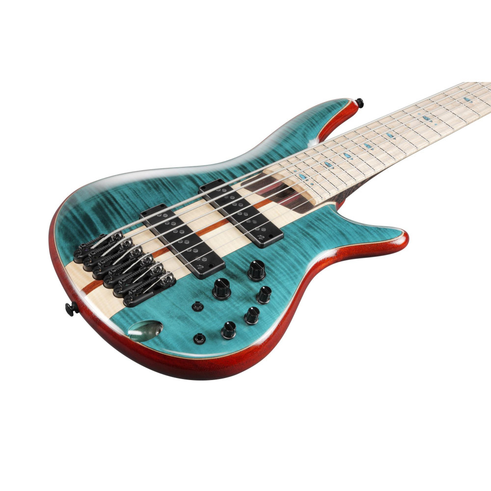 Ibanez SR1426B-CGL Premium SR Electric Bass 6-String - Caribbean Green Low Gloss + Gig Bag