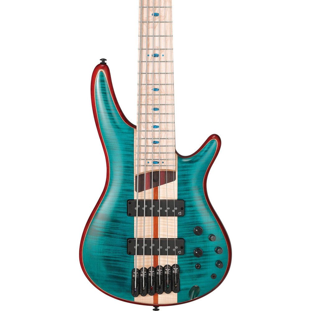 Ibanez SR1426B-CGL Premium SR Electric Bass 6-String - Caribbean Green Low Gloss + Gig Bag