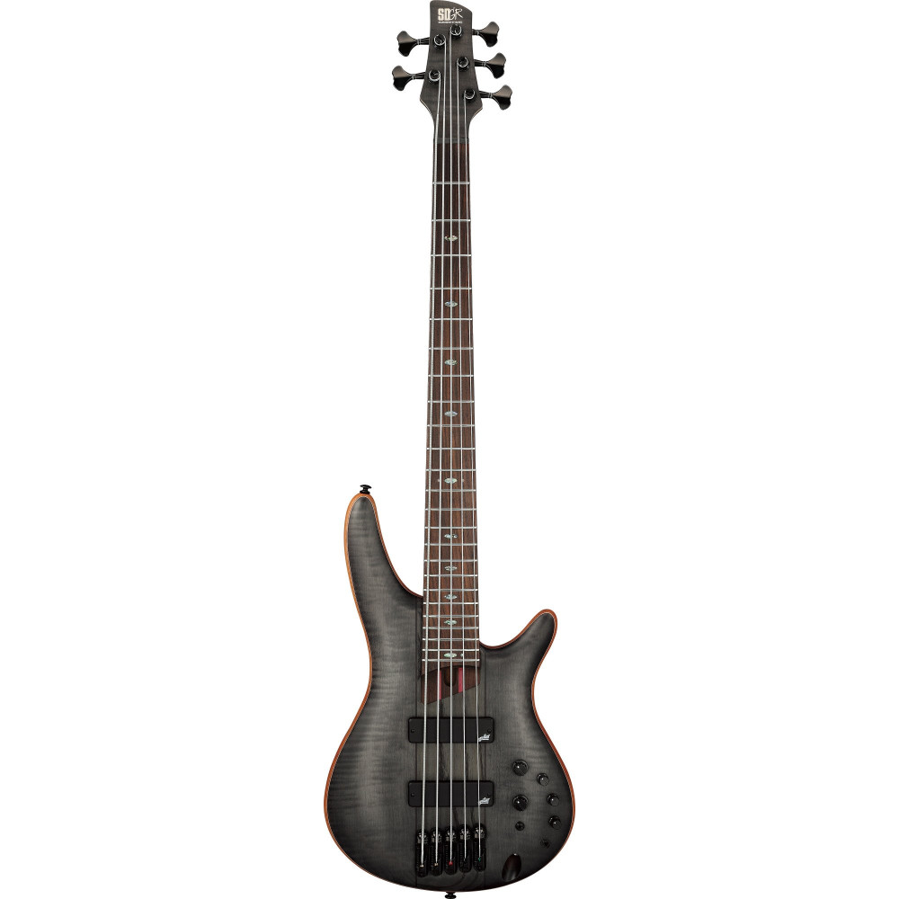 Ibanez SR1455DW-TGF Premium SR Electric Bass 5-String - Transparent Gray Flat + Gigbag