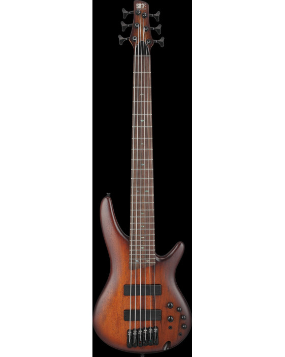 Ibanez SR506A-MHL SR Electric Bass 6-String - Mahogany Brown Burst Low Gloss