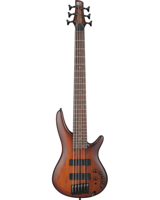 Ibanez SR506A-MHL SR Electric Bass 6-String - Mahogany Brown Burst Low Gloss