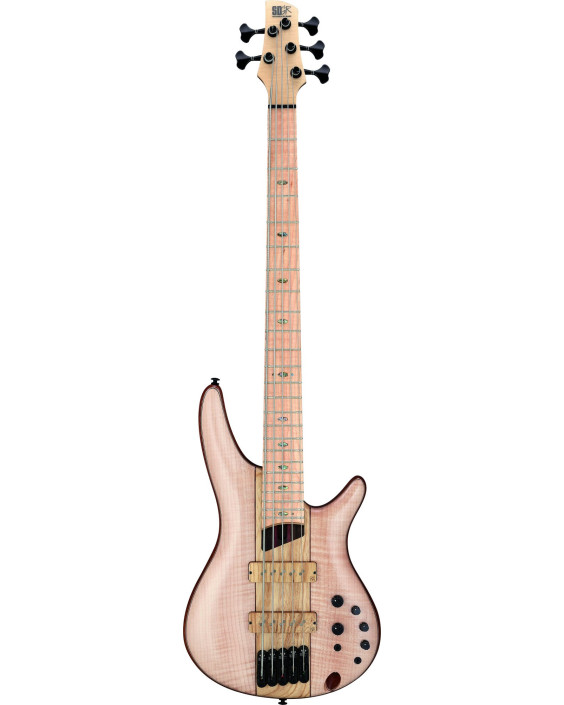 Ibanez SR5FMDX2-NTL Premium SR Electric Bass 5-String - Natural Low Gloss + Gig Bag