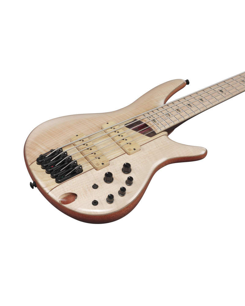 Ibanez SR5FMDX2-NTL Premium SR Electric Bass 5-String - Natural Low Gloss + Gig Bag