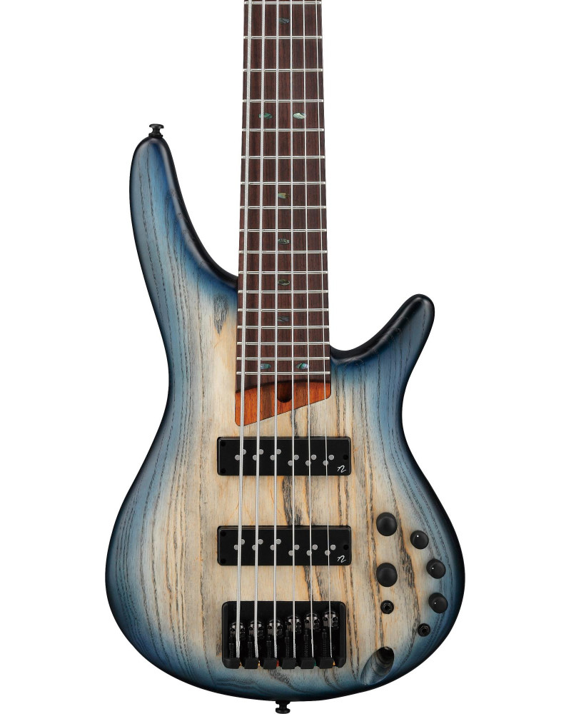Ibanez SR606E-CTF SR Electric Bass 6-String - Cosmic Blue Starburst Flat