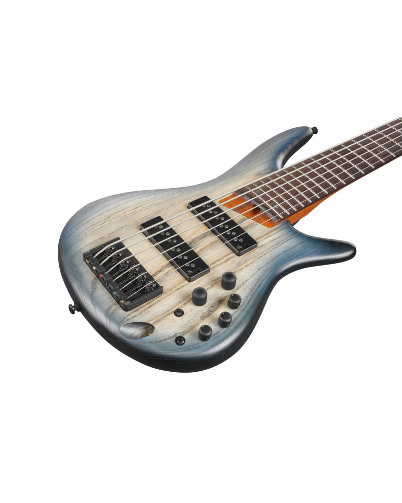 Ibanez SR606E-CTF SR Electric Bass 6-String - Cosmic Blue Starburst Flat