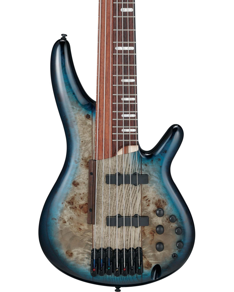 Ibanez SRAS7-CBS Ashula Bass Workshop SR Electric Bass 7-String - Cosmic Blue Sunburst + Case
