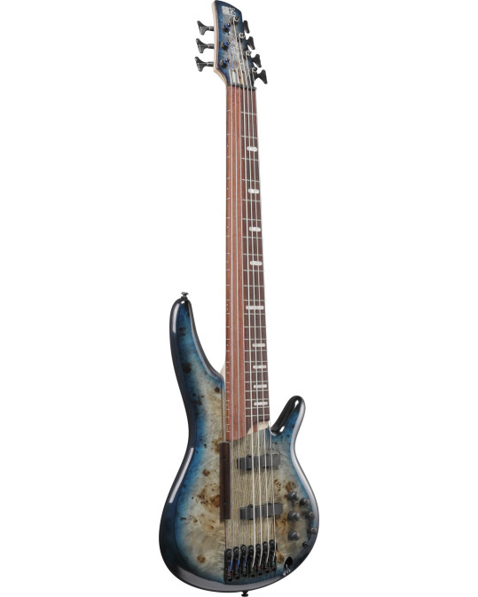 Ibanez SRAS7-CBS Ashula Bass Workshop SR Electric Bass 7-String - Cosmic Blue Sunburst + Case