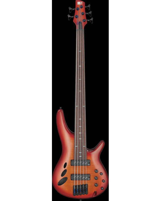 Ibanez SRD905F-BTL Bass Workshop SR Electric Bass 5-String Fretless - Brown Topaz Burst Low Gloss