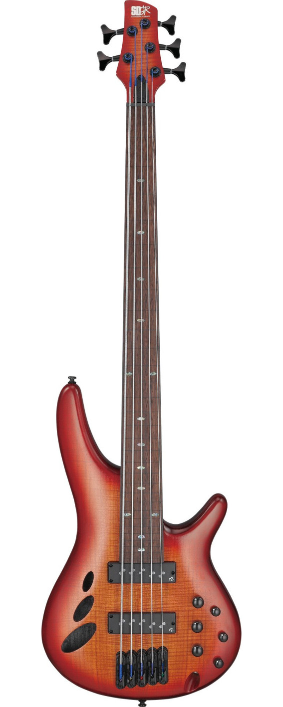 Ibanez SRD905F-BTL Bass Workshop SR Electric Bass 5-String Fretless - Brown Topaz Burst Low Gloss