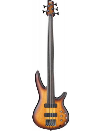 Ibanez SRF705-BBF Bass Workshop SR Electric Bass 5-String Fretless - Brown Burst Flat