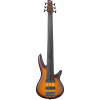 Ibanez SRF706-BBF Bass Workshop SR Electric Bass 6-String Fretless - Brown Burst Flat