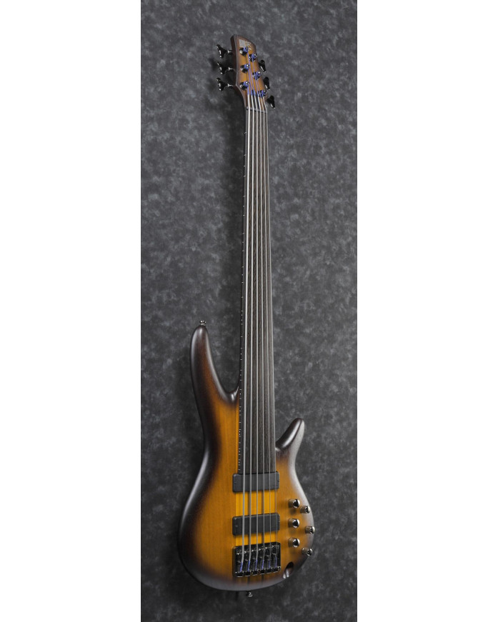 Ibanez SRF706-BBF Bass Workshop SR Electric Bass 6-String Fretless - Brown Burst Flat
