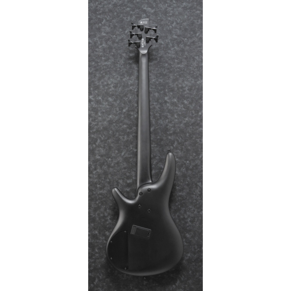 Ibanez SRMS625EX-BKF Iron Label SRMS Electric Bass 5-String Multi Scale - Black Flat